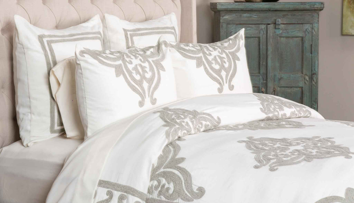 Patrina White Duvet Sets by Classic Home at Eve Furniture