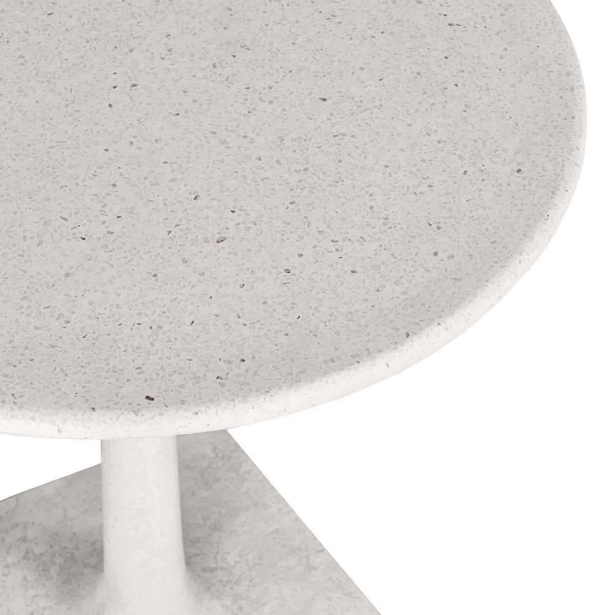 Paulina White Outdoor Bistro Table by Classic Home at Eve Furniture