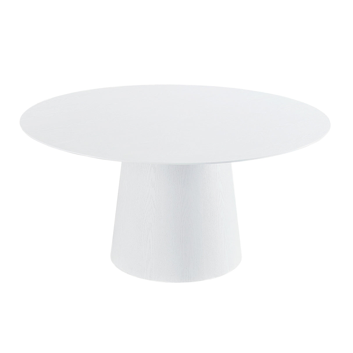 Pauline White Ash 62" Round Dining Table by TOV Furniture at Eve Furniture