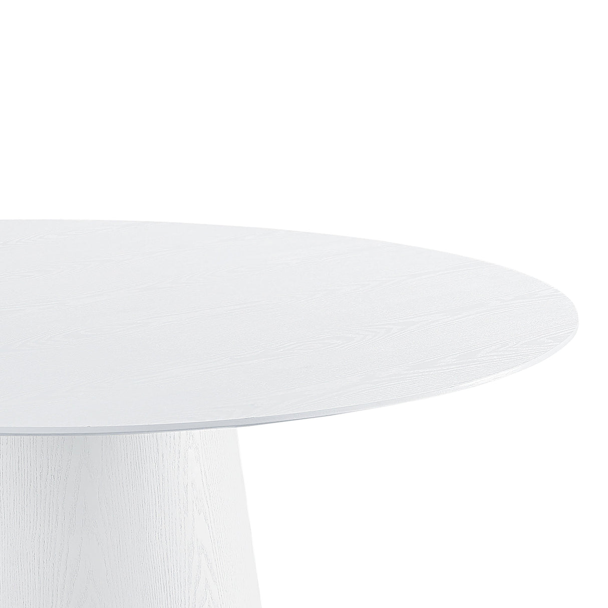 Pauline White Ash 62" Round Dining Table by TOV Furniture at Eve Furniture