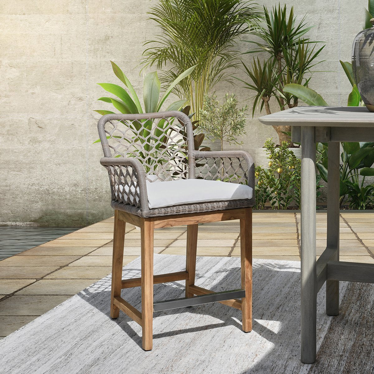 Paulo Outdoor Counter Stool by Classic Home at Eve Furniture