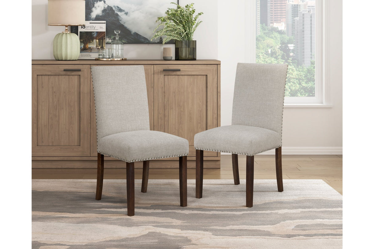 Paulson Dark Brown/Taupe 79" Dining Room Set by Homelegance at Eve Furniture