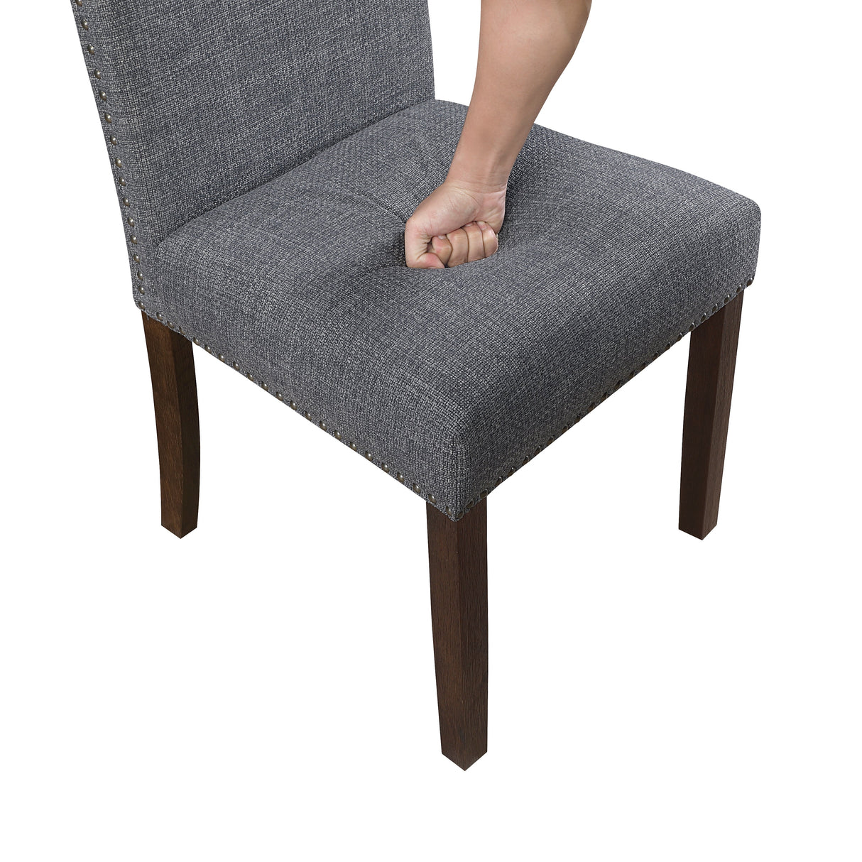 Paulson Gray Side Chair, Set of 2 by Homelegance at Eve Furniture