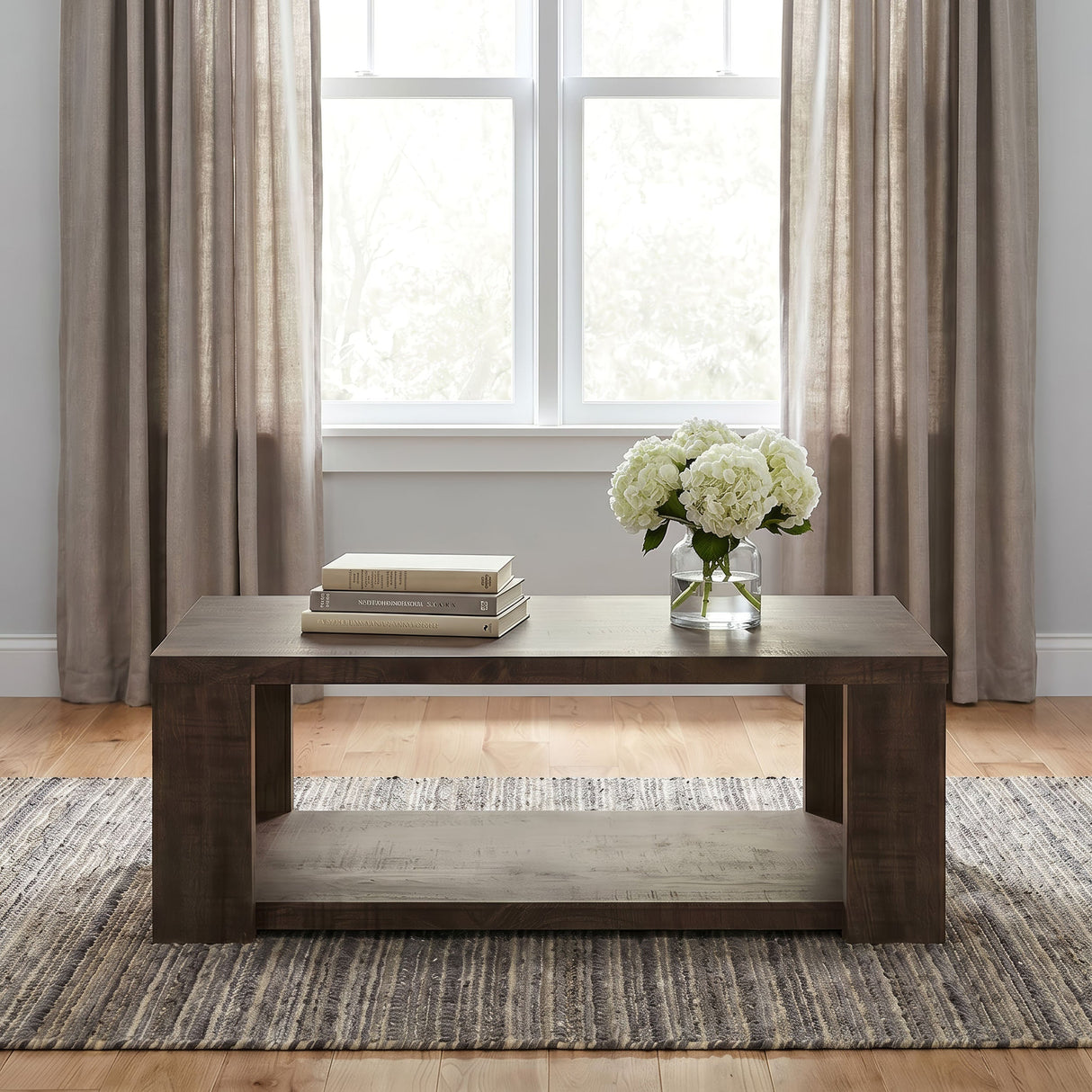 Pavone Dark Rustic Mango Coffee Table by Coaster at Eve Furniture