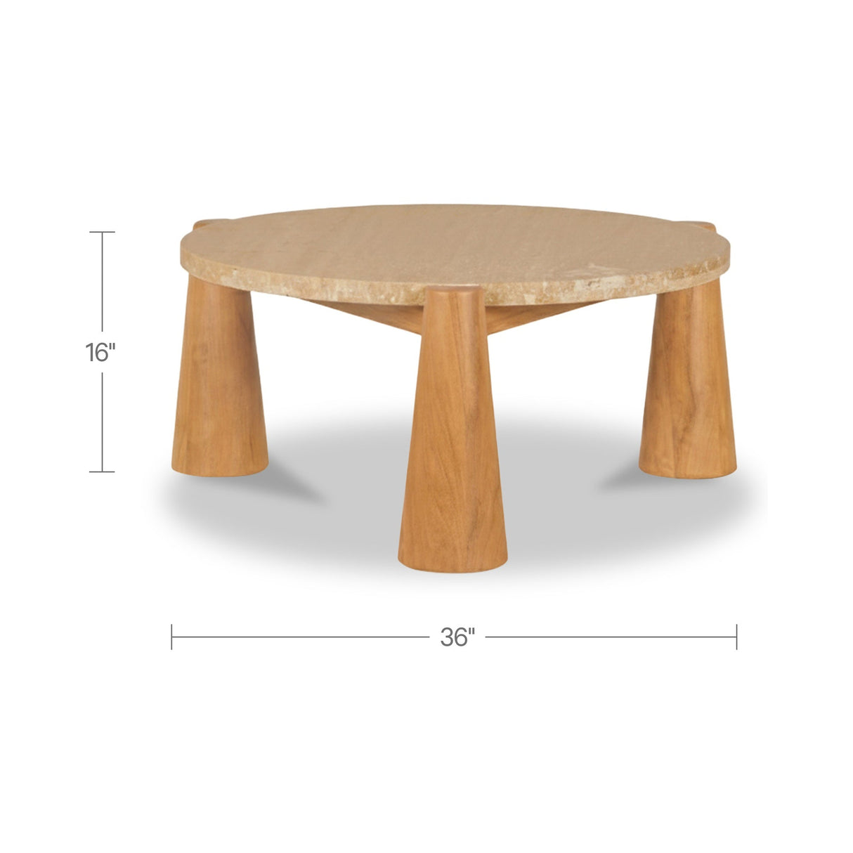 Pax Natural Outdoor Coffee Table by Moe's Home at Eve Furniture