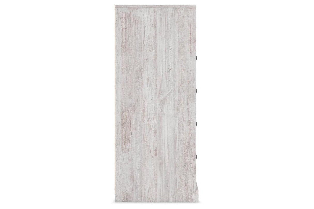 Paxberry Whitewash Chest of Drawers by Ashley at Eve Furniture
