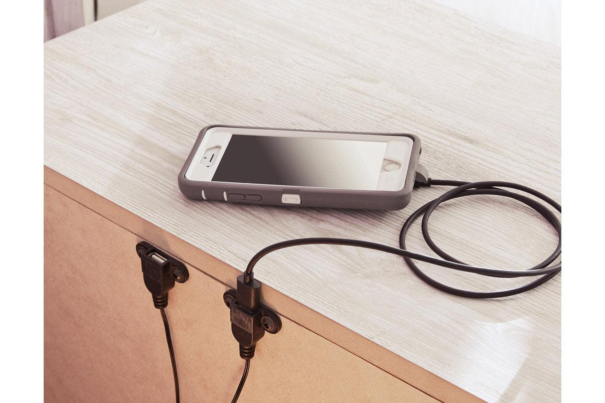 Paxberry Whitewash Nightstand by Ashley at Eve Furniture