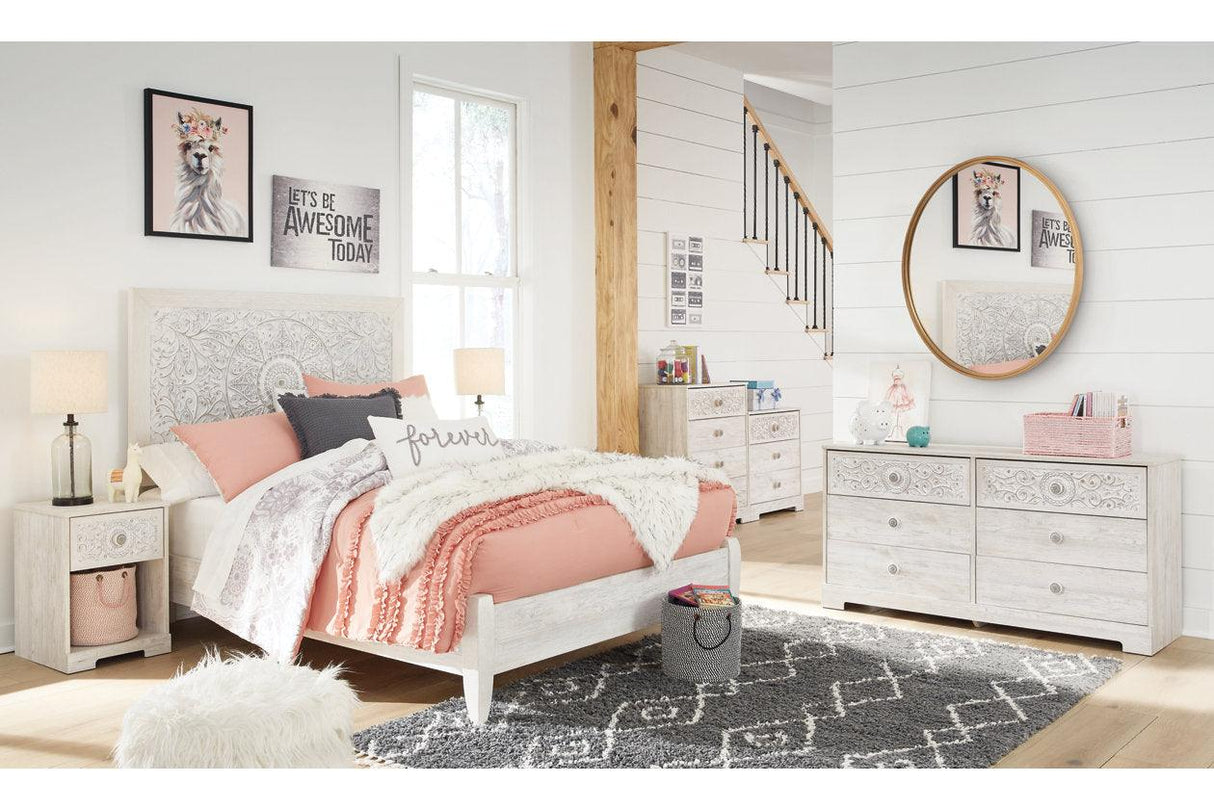 Paxberry Whitewash Dresser by Ashley at Eve Furniture
