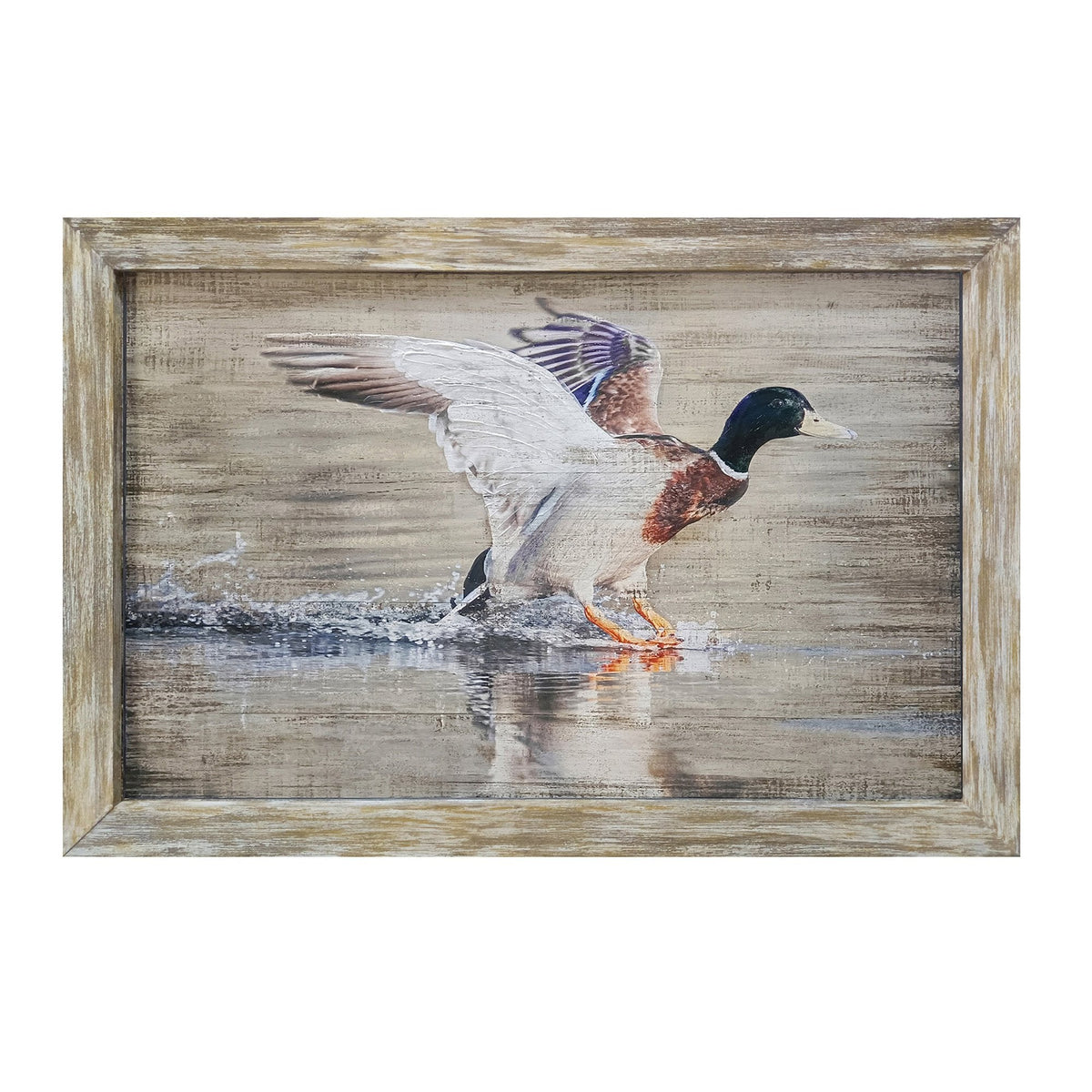 Paxton 1 Brown/White Wall Art by Crestview at Eve Furniture