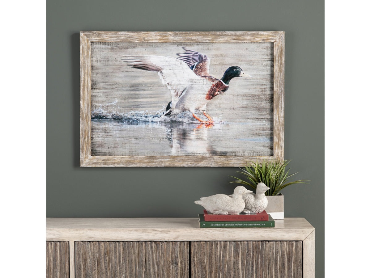 Paxton 1 Brown/White Wall Art by Crestview at Eve Furniture