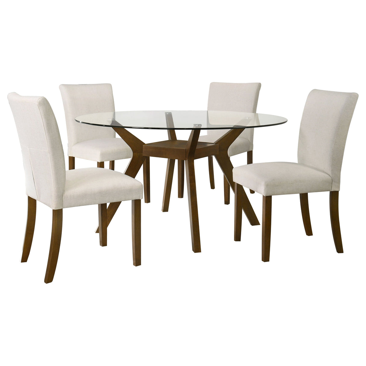 Paxton Brown / Beige 5-Piece Dining Room Set by Coaster at Eve Furniture