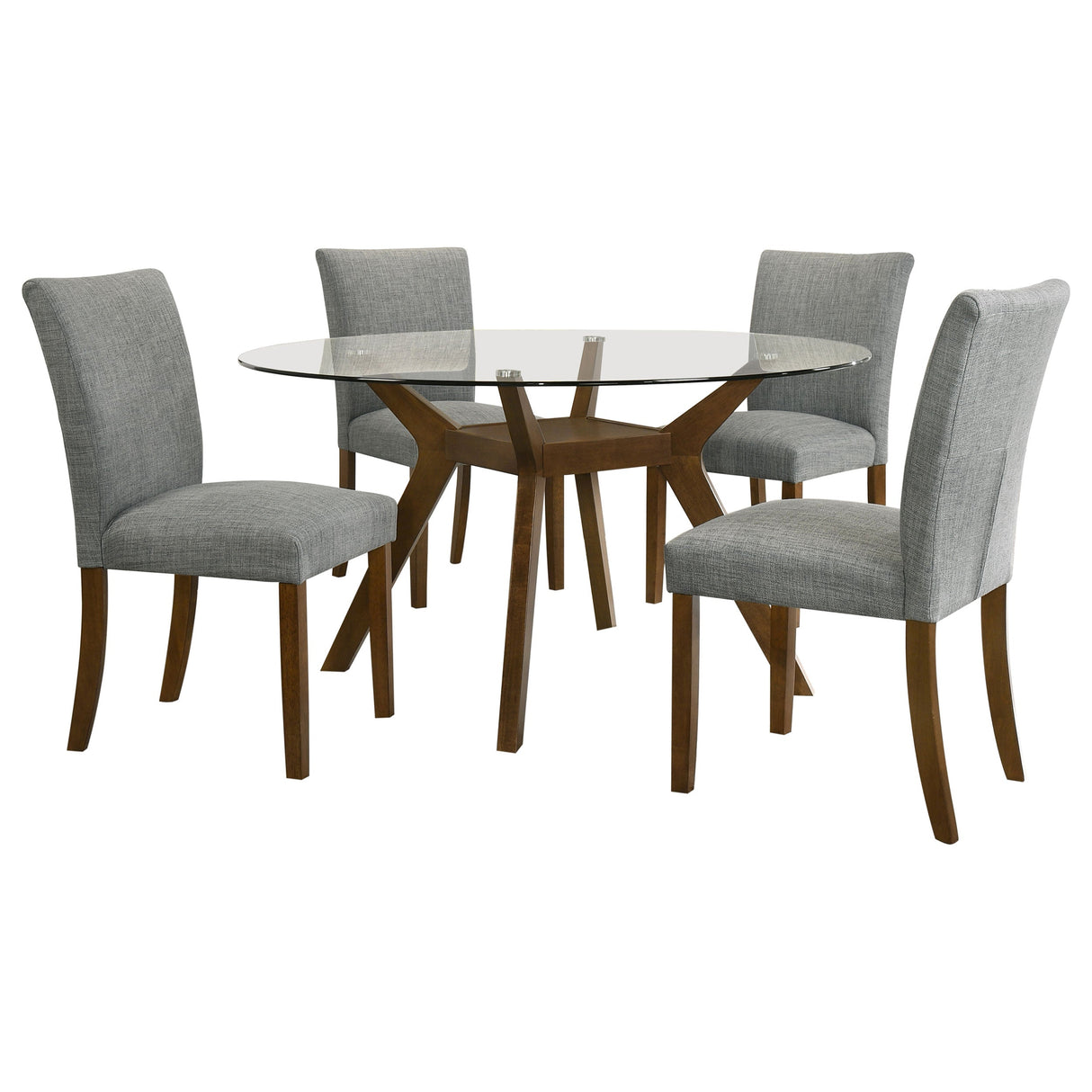 Paxton Brown / Grey 5-Piece Dining Room Set by Coaster at Eve Furniture