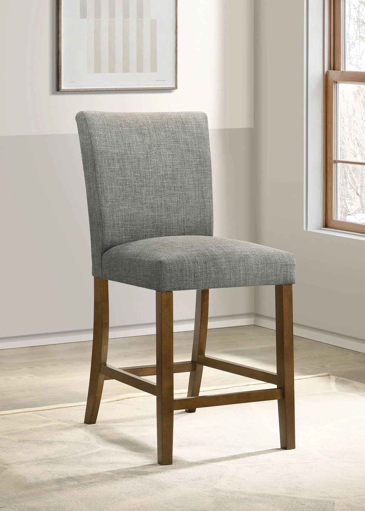 Paxton Upholstered Counter Height Dining Chair Grey (Set of 2) by Coaster at Eve Furniture
