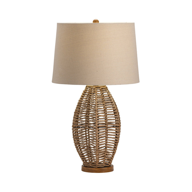 Paxton Woven Natural Table Lamp by Crestview at Eve Furniture