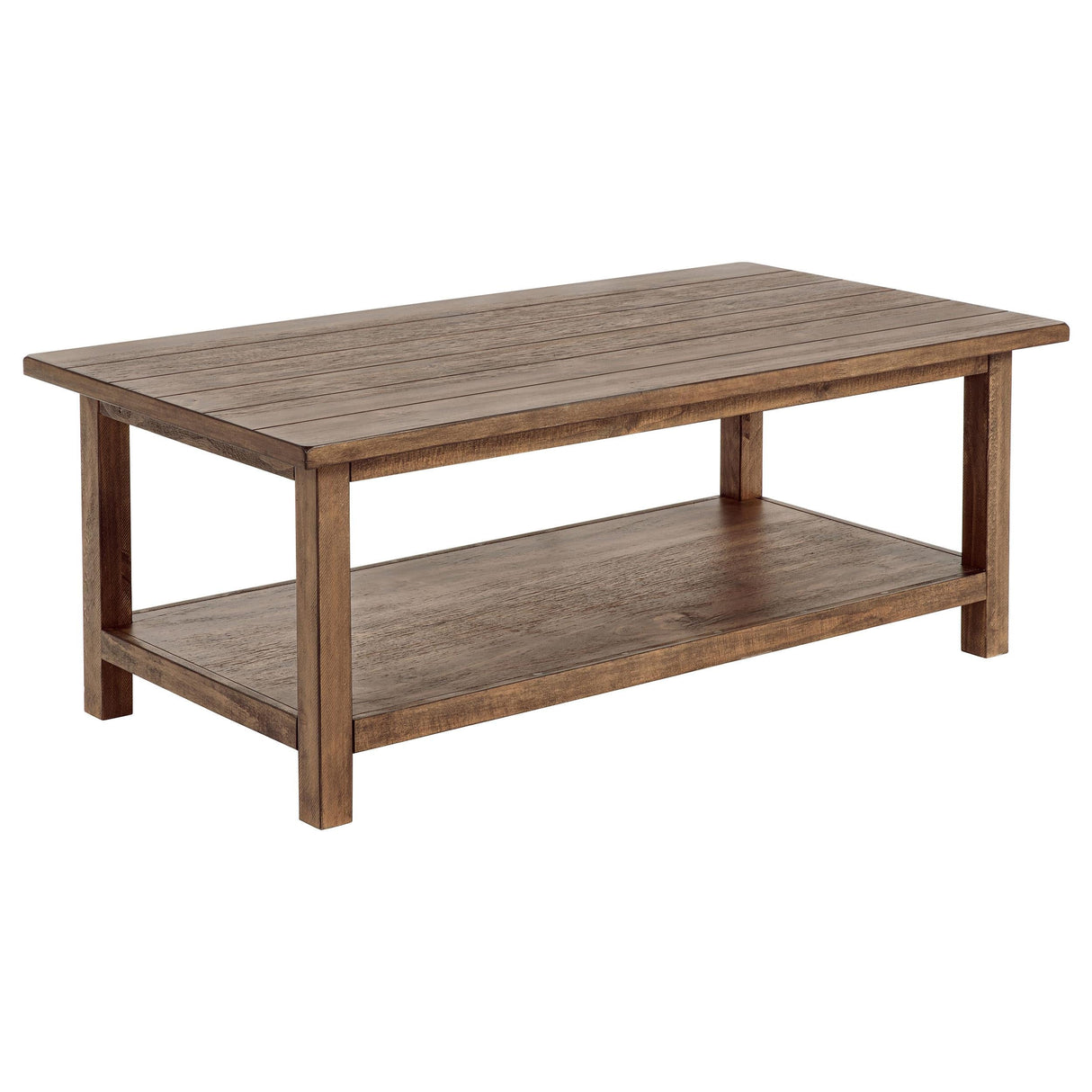 Payne Distressed Brown 3-Piece Coffee and 1-Drawer End Table Set by Coaster at Eve Furniture