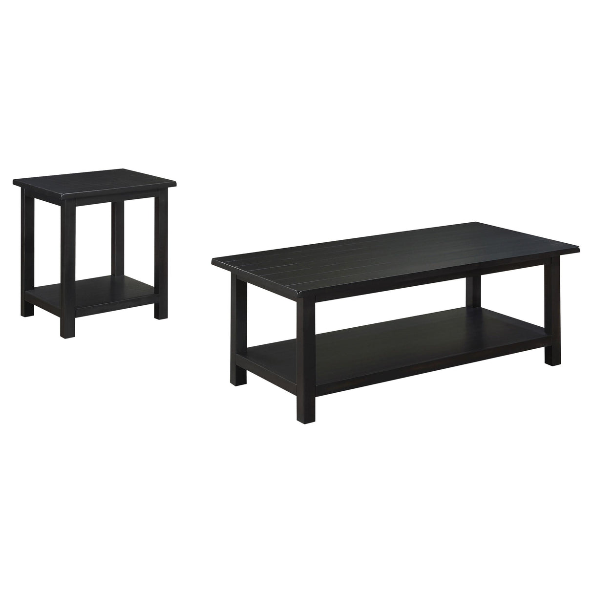 Payne Distressed Java 2-Piece Coffee and End Table Set by Coaster at Eve Furniture