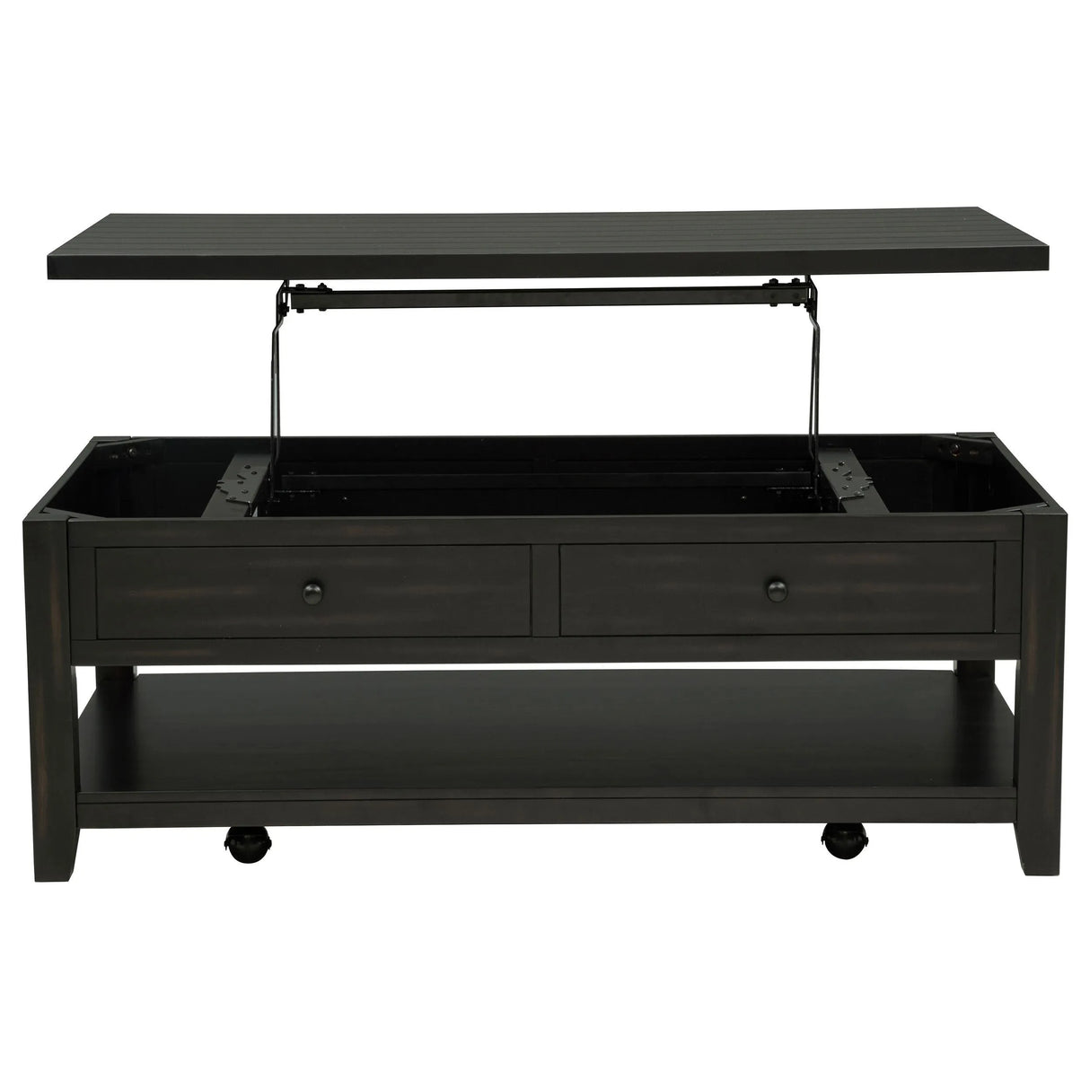 Payne Distressed Java 48-inch Mobile Lift Top Coffee Table by Coaster at Eve Furniture