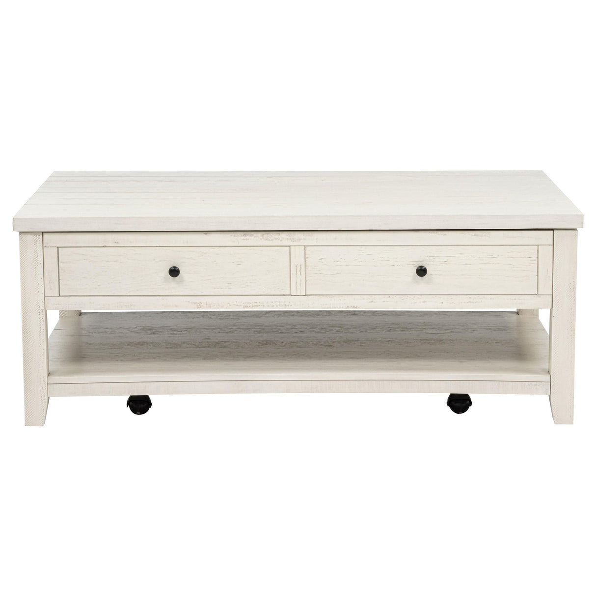Payne Distressed White 48-inch Mobile Lift Top Coffee Table by Coaster at Eve Furniture