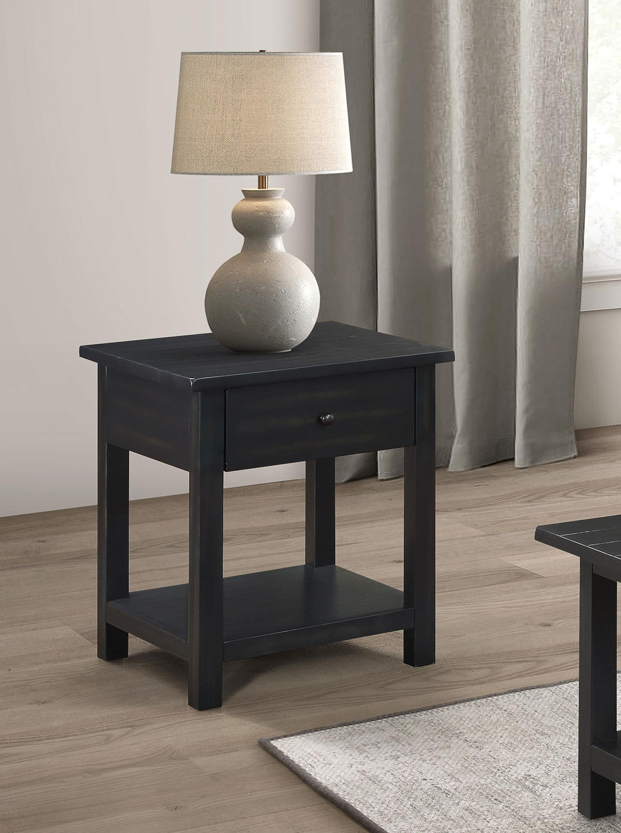 Payne Java 1-drawer Wood End Table with Shelf by Coaster at Eve Furniture