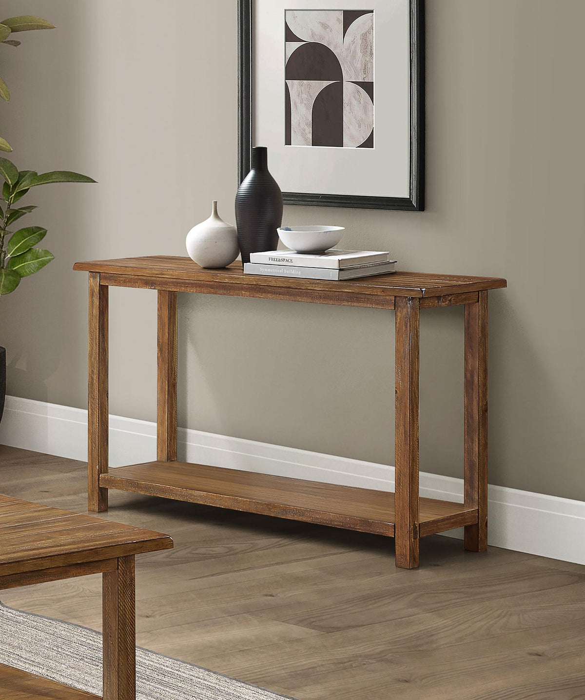 Payne Wood Entryway Sofa Console Table Distressed Brown by Coaster at Eve Furniture