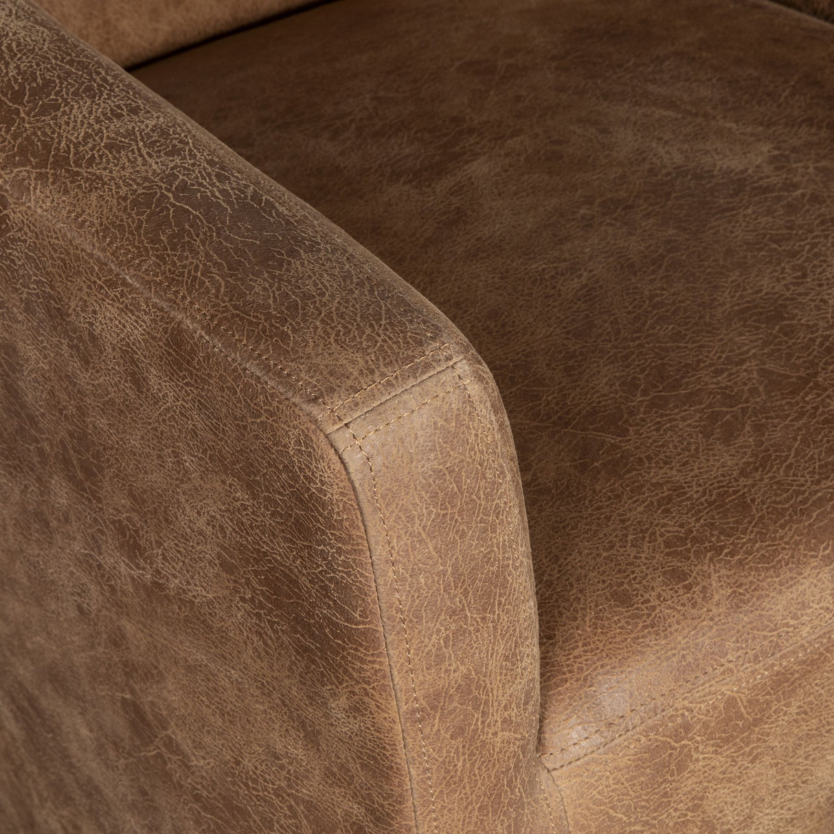 Peabody 25" Wheeled Armchair in Tan Leather by Home Trends & Design at Eve Furniture