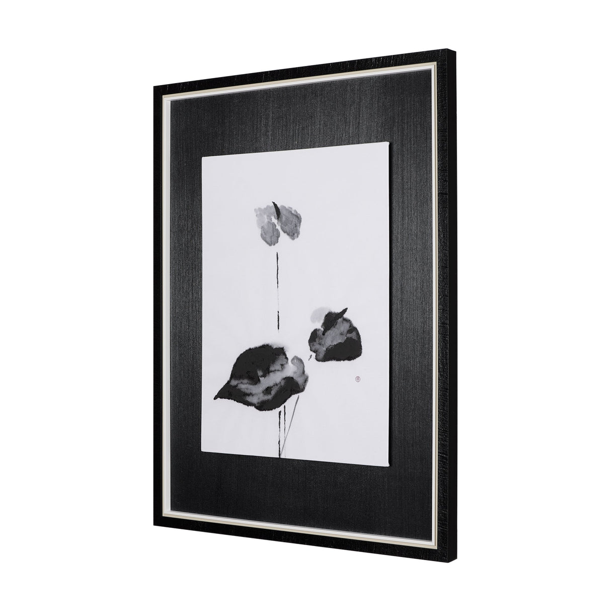 Peace Lily I by Mercana Studio a Hand Embellished Textured Framed Art Print by Mercana at Eve Furniture