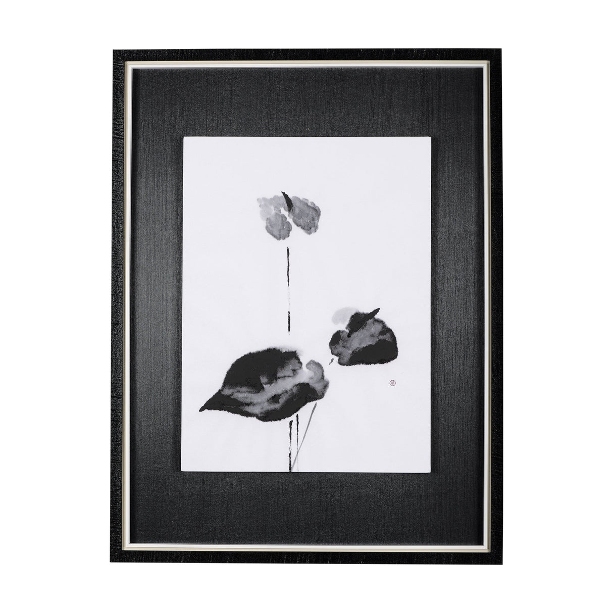 Peace Lily I by Mercana Studio a Hand Embellished Textured Framed Art Print by Mercana at Eve Furniture