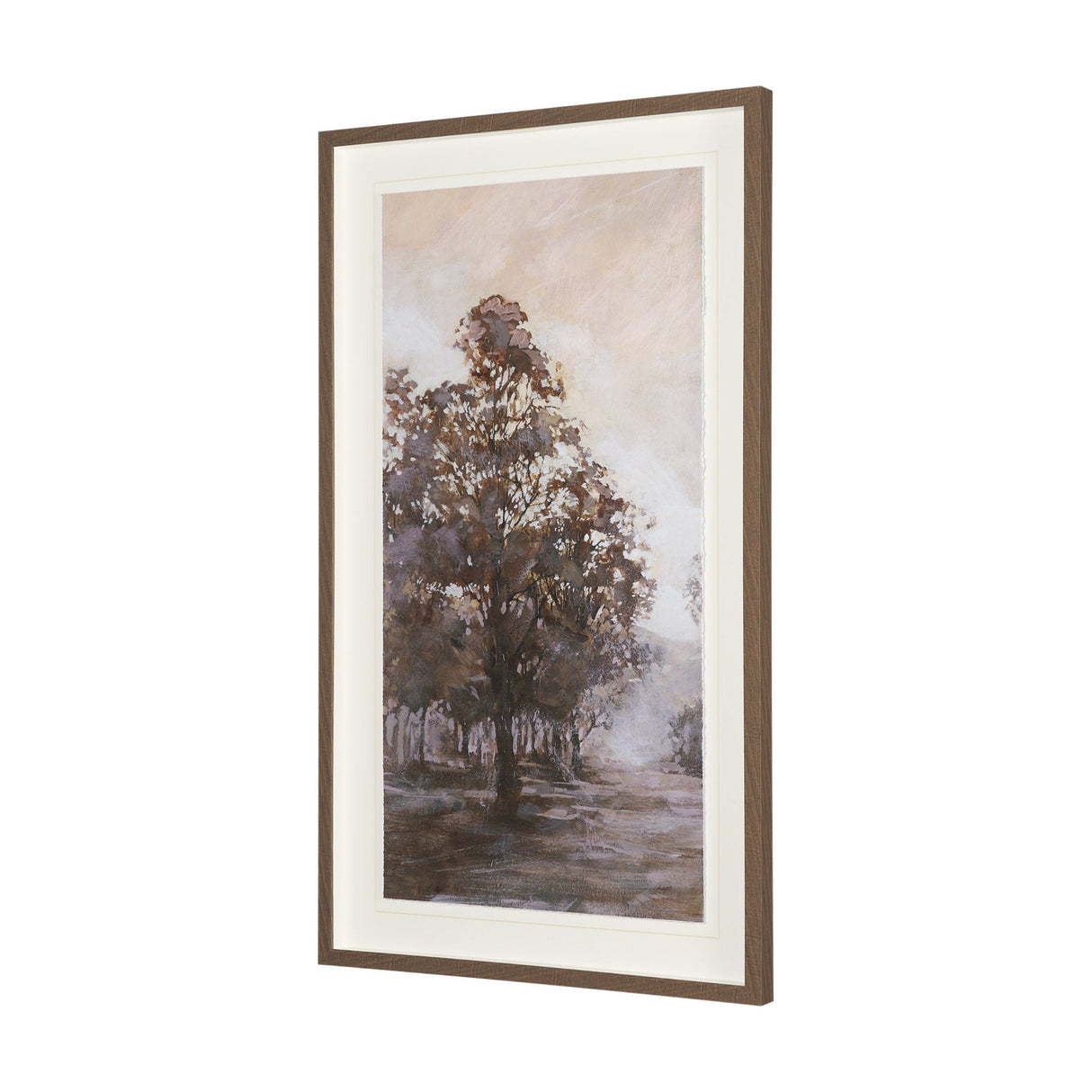 Peaceful Forest II by Mercana Studio Hand-Embellished Textured Framed Artwork Matted under Glass by Mercana at Eve Furniture