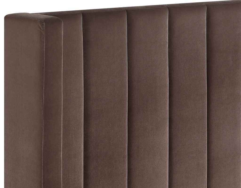 Pearson Chocolate Velvet Queen Bed by Steve Silver at Eve Furniture