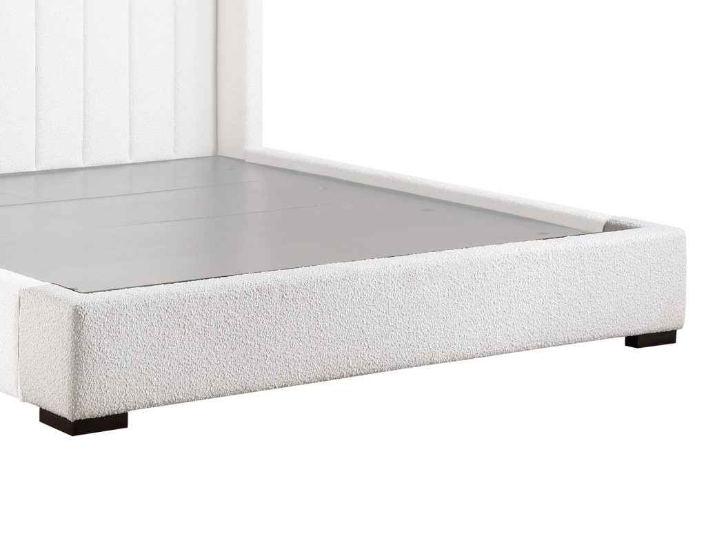 Pearson Cream Velvet Queen Bed by Steve Silver at Eve Furniture