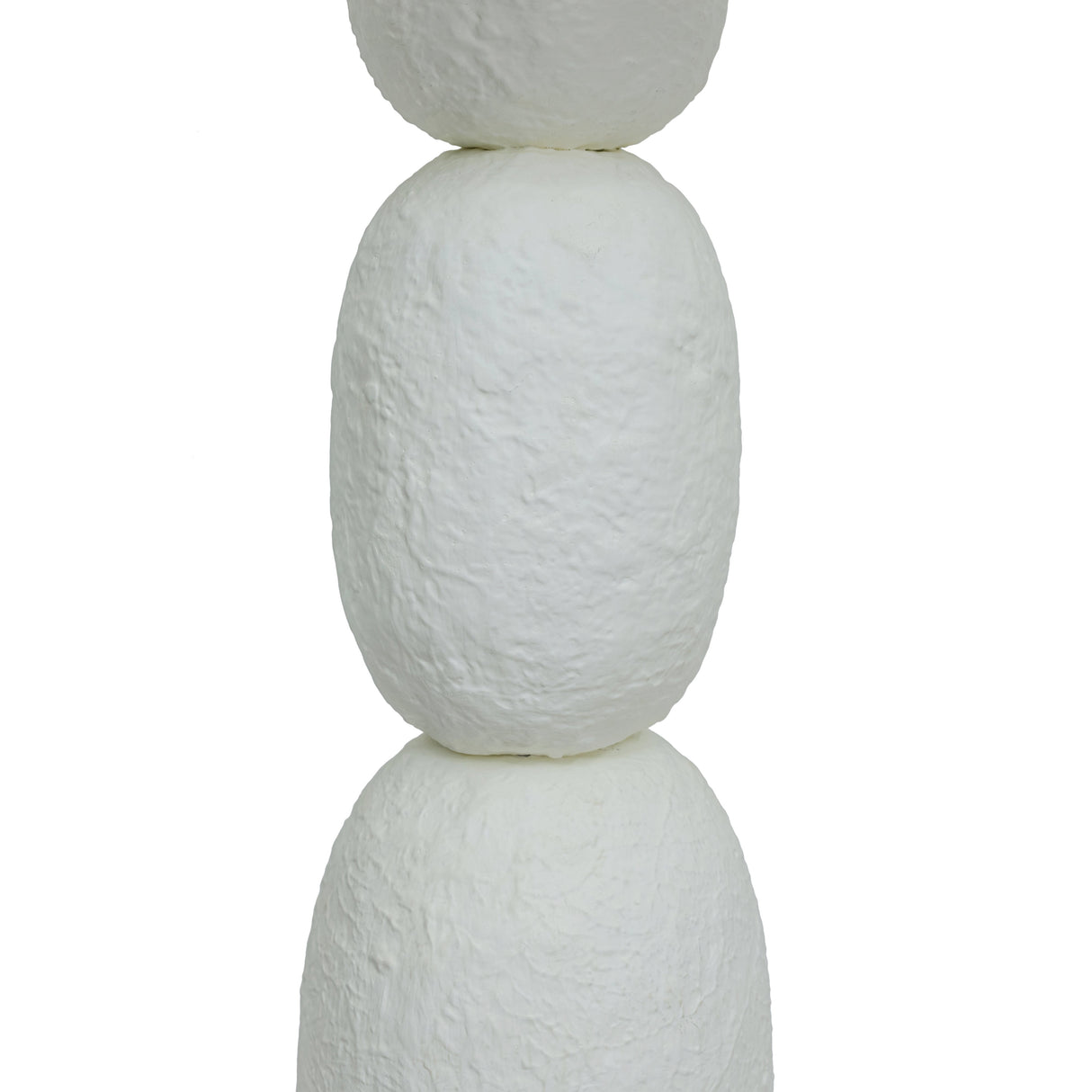 Pebble Cream Papier Mache Floor Lamp by TOV Furniture at Eve Furniture