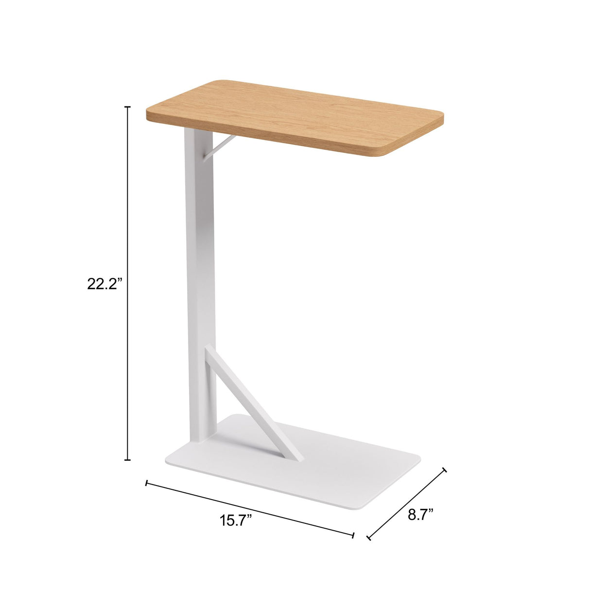 Pebble Side Table White by Zuomod at Eve Furniture