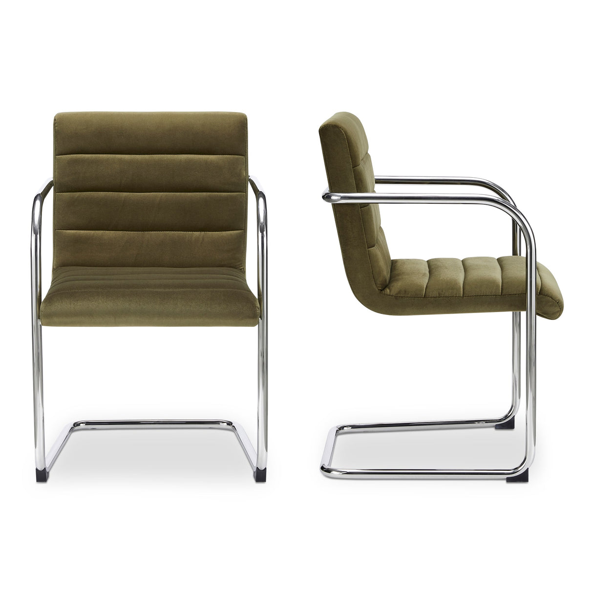Pedro Green Mohair Dining Chair (Set of 2) by MOES at Eve Furniture