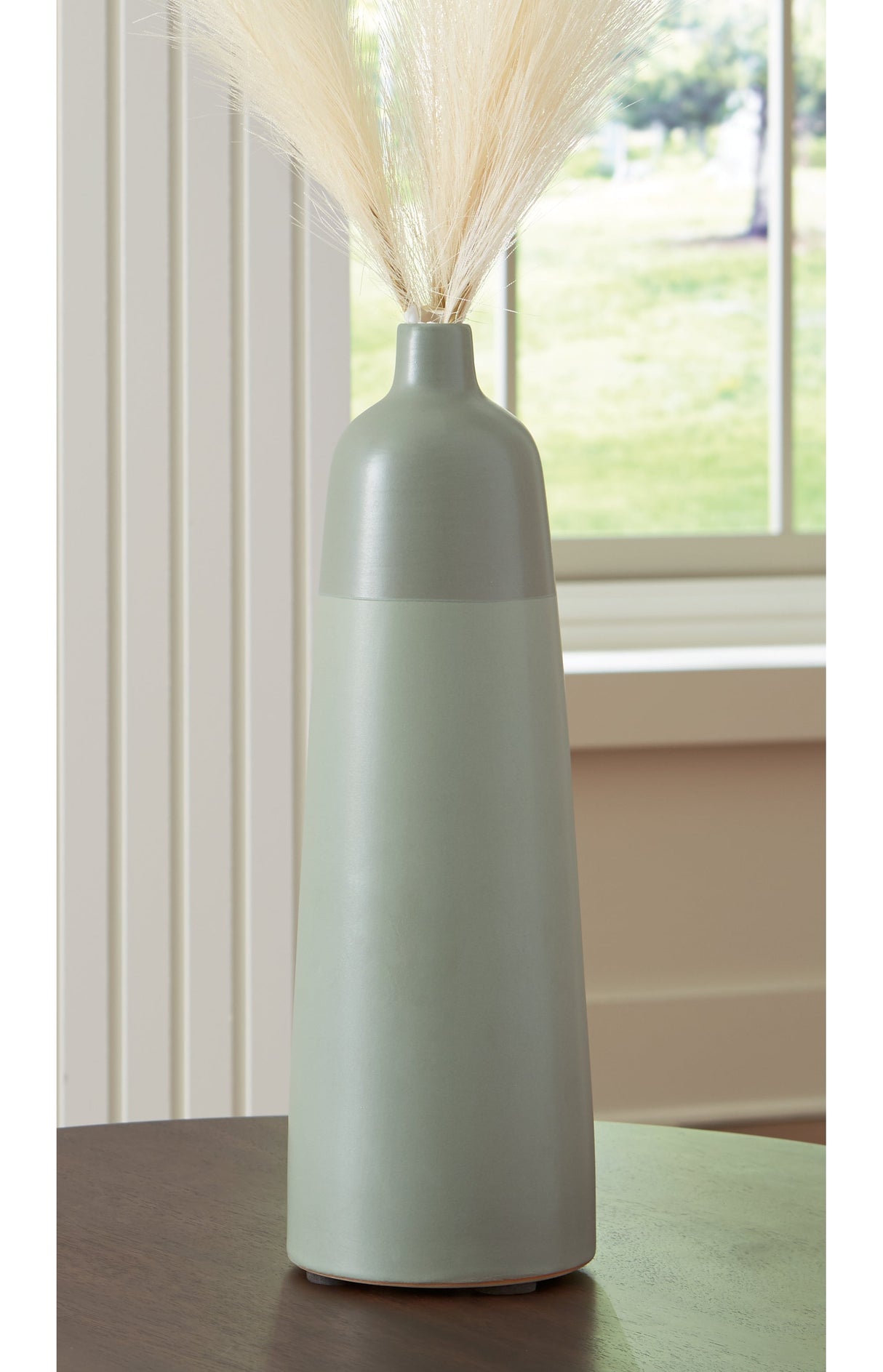 Peerland Sage Green Vase by ASHLEY FURNITURE at Eve Furniture