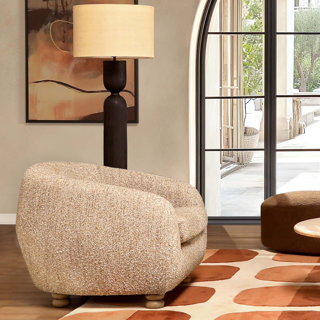 Peggy Chair, Paris Latte by Dovetail at Eve Furniture