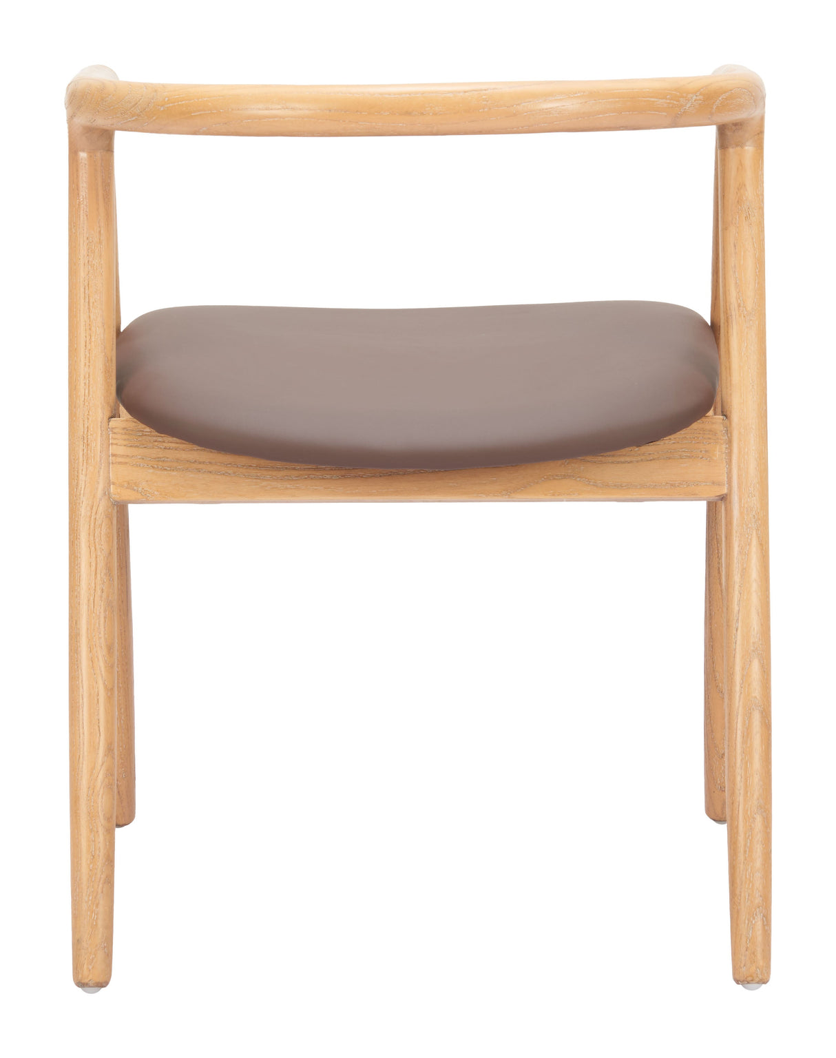 Peker Brown & Natural Dining Chair (Set of 2) by Zuomod at Eve Furniture