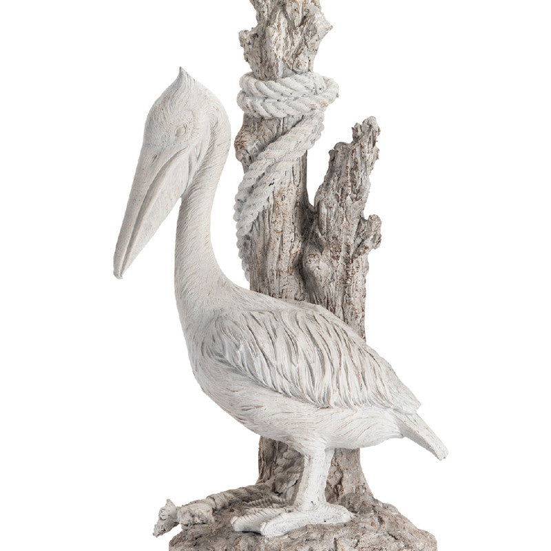 Pelican White Table Lamp by Crestview at Eve Furniture