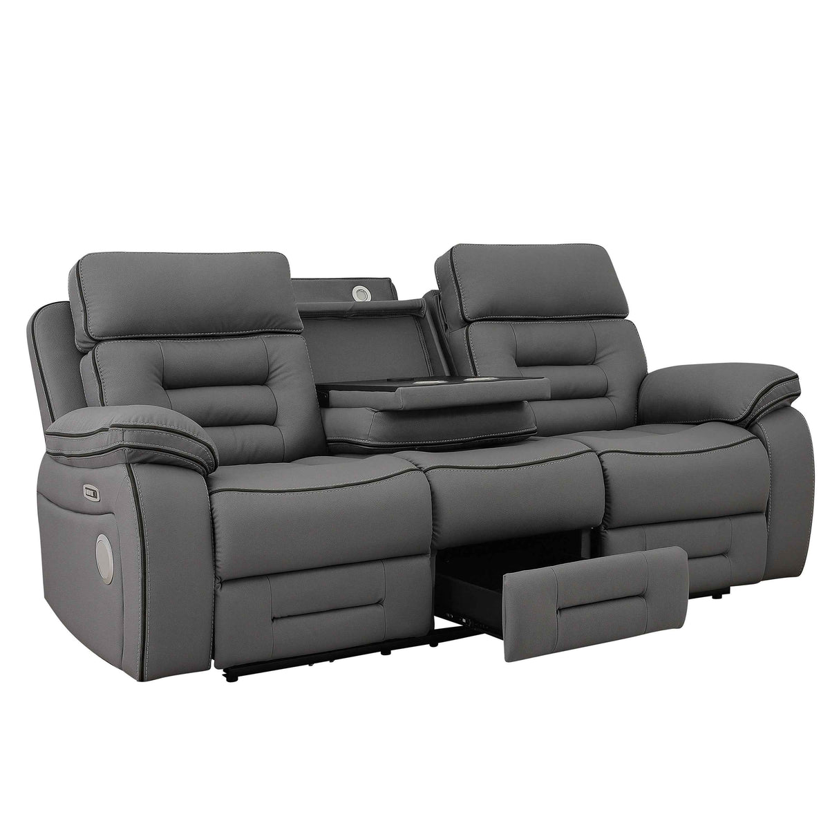 Pelin White Power Recliner