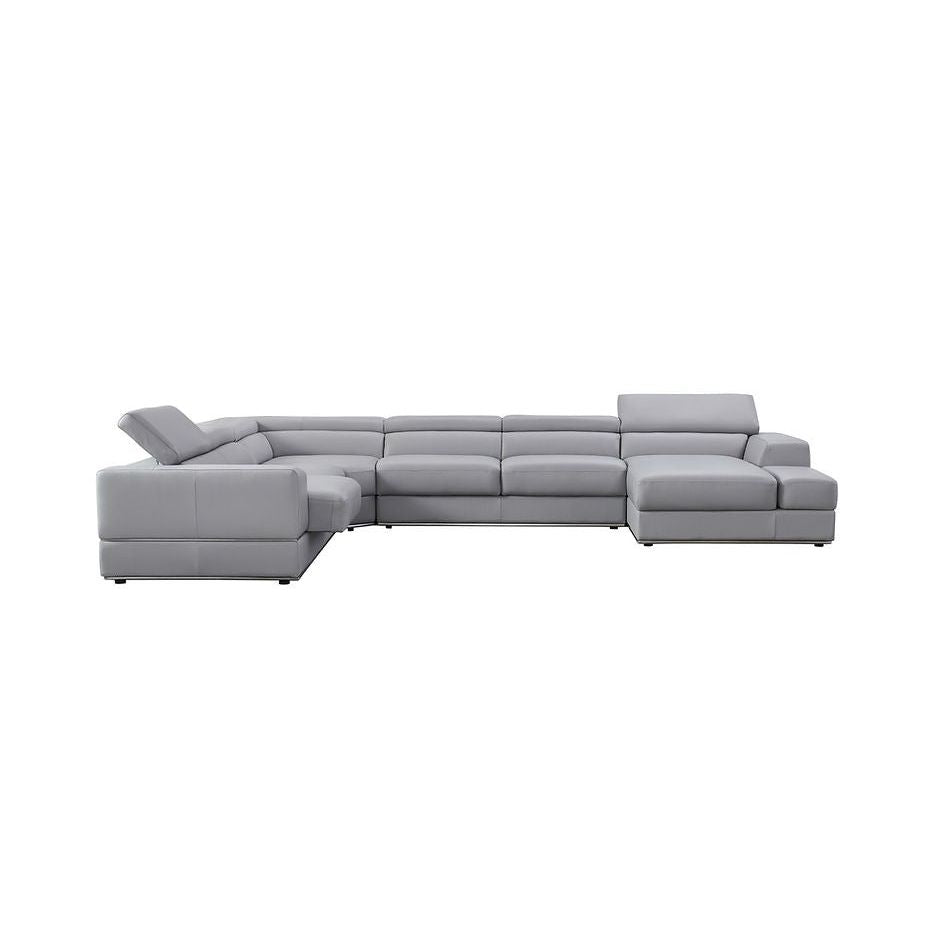 Pella LT. Grey Right Arm Facing (RAF) Sectional by New Era Innovations at Eve Furniture
