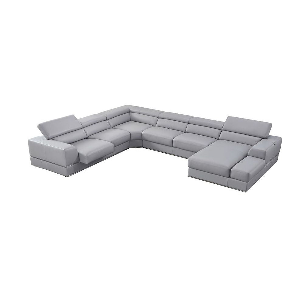 Pella LT. Grey Right Arm Facing (RAF) Sectional by New Era Innovations at Eve Furniture