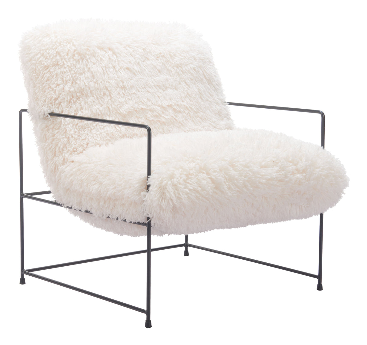 Pelut White Accent Chair by Zuomod at Eve Furniture