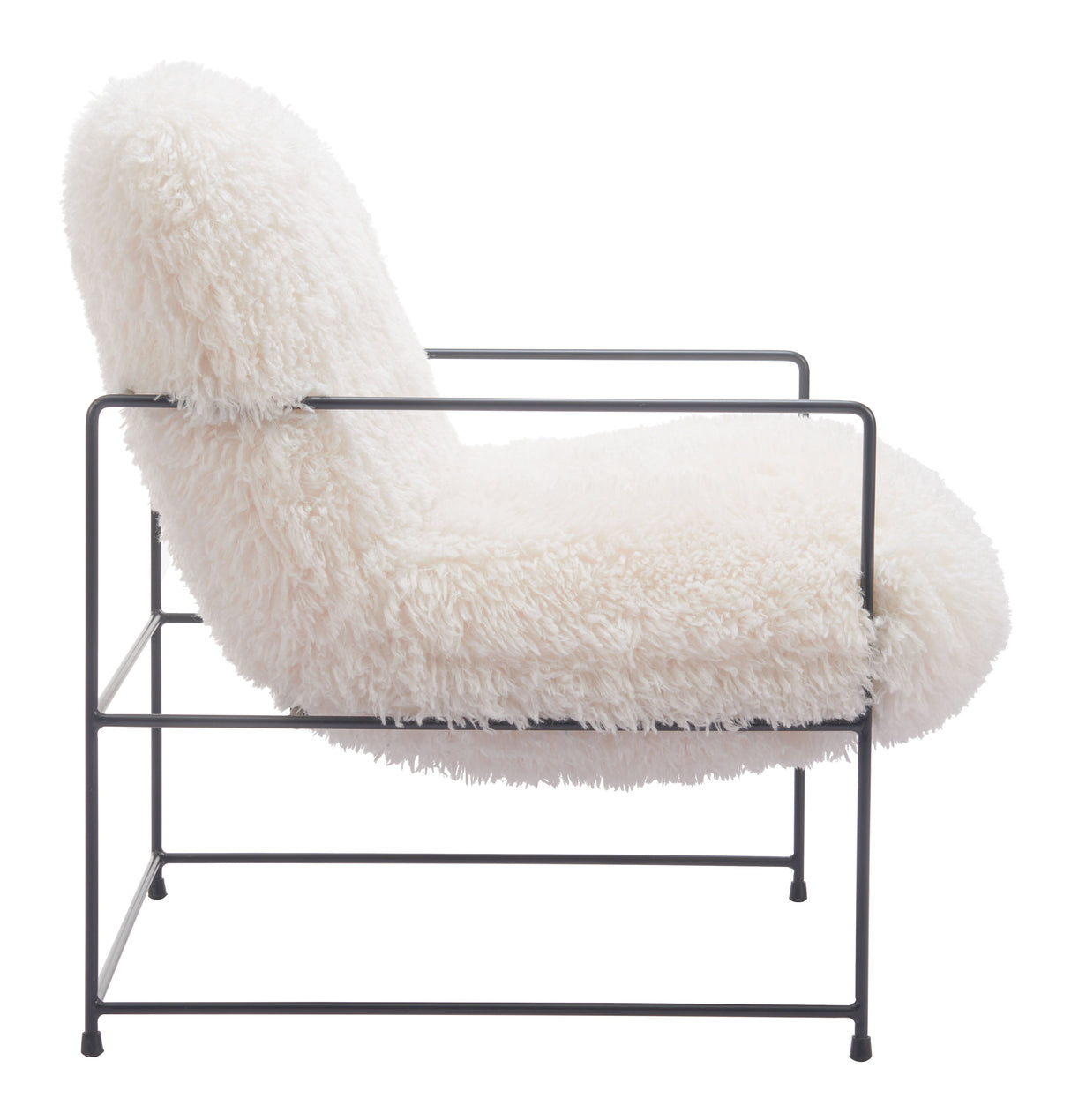 Pelut White Accent Chair by Zuomod at Eve Furniture