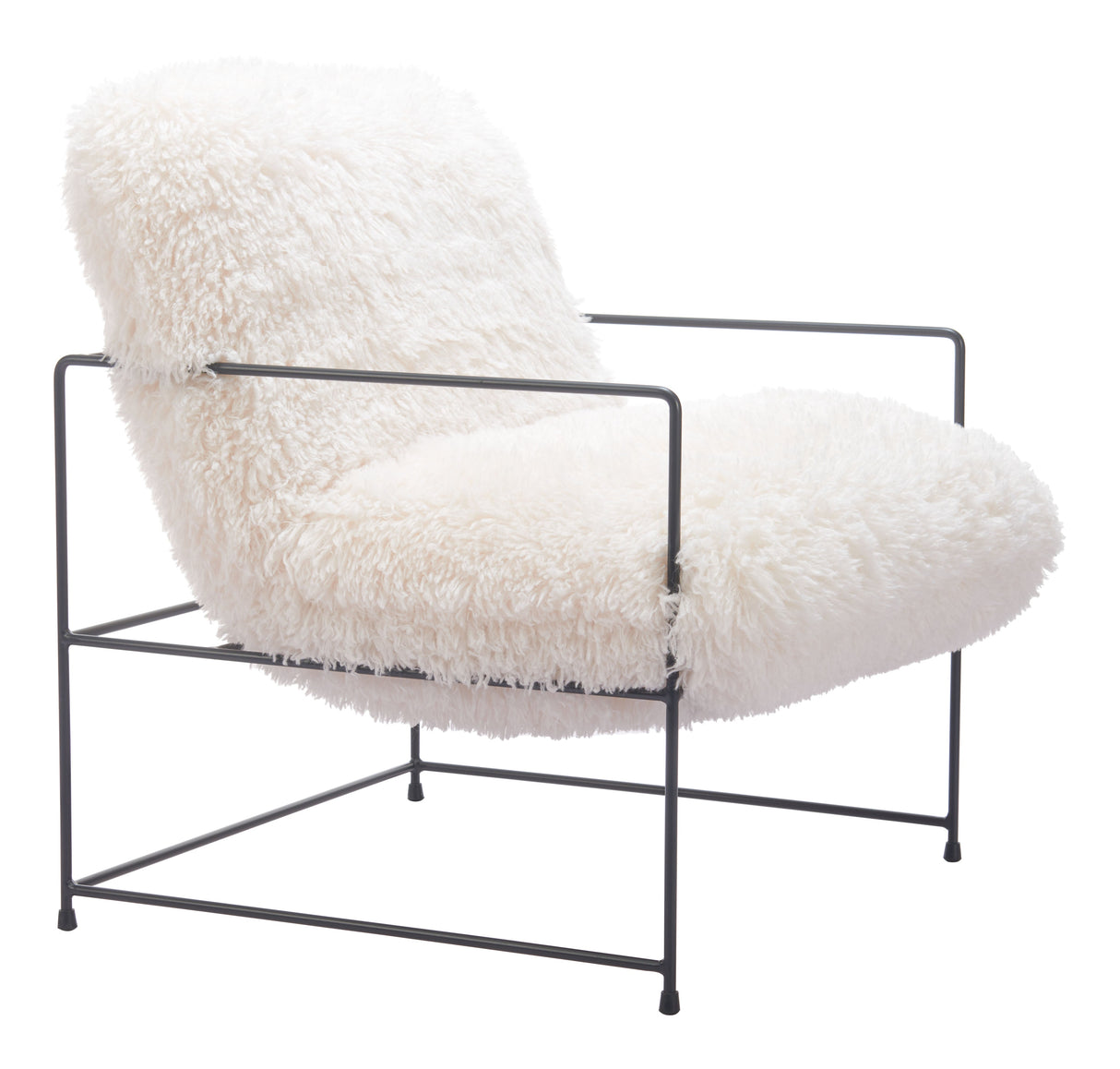Pelut White Accent Chair by Zuomod at Eve Furniture