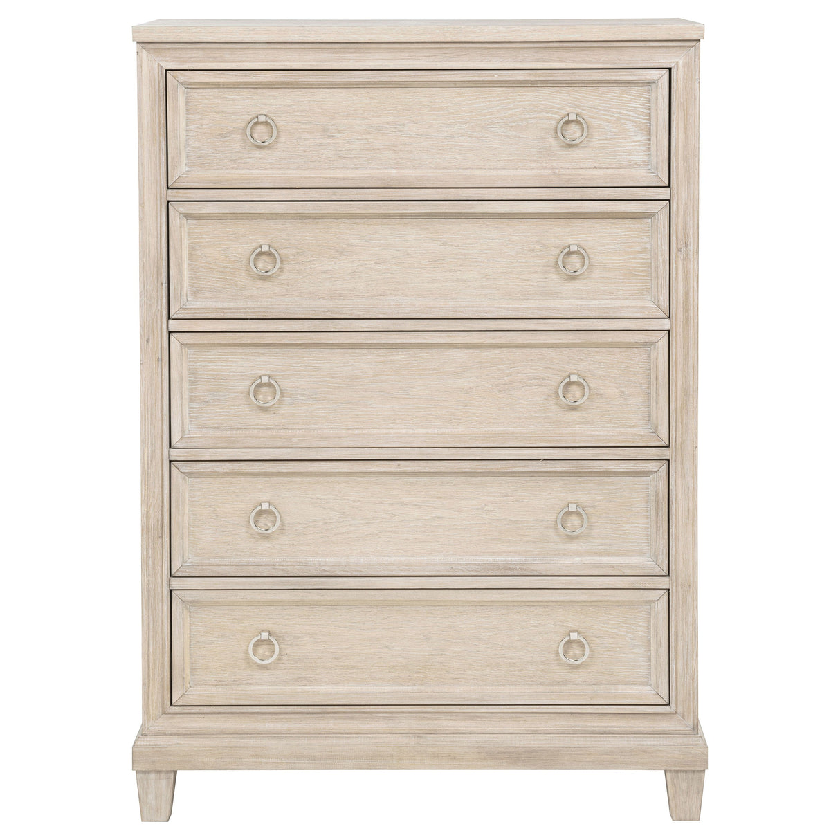 Pembroke Washed Oak 5-drawer Chest of Drawers by Coaster at Eve Furniture