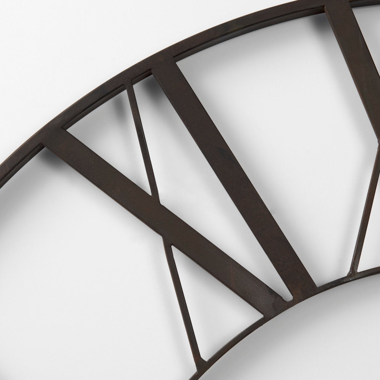 Pender Black Iron Round Wall Clock by Mercana at Eve Furniture