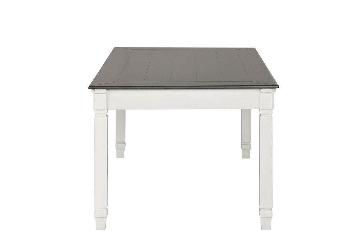 Pendola Rustic White Dining Table by Furniture of America at Eve Furniture
