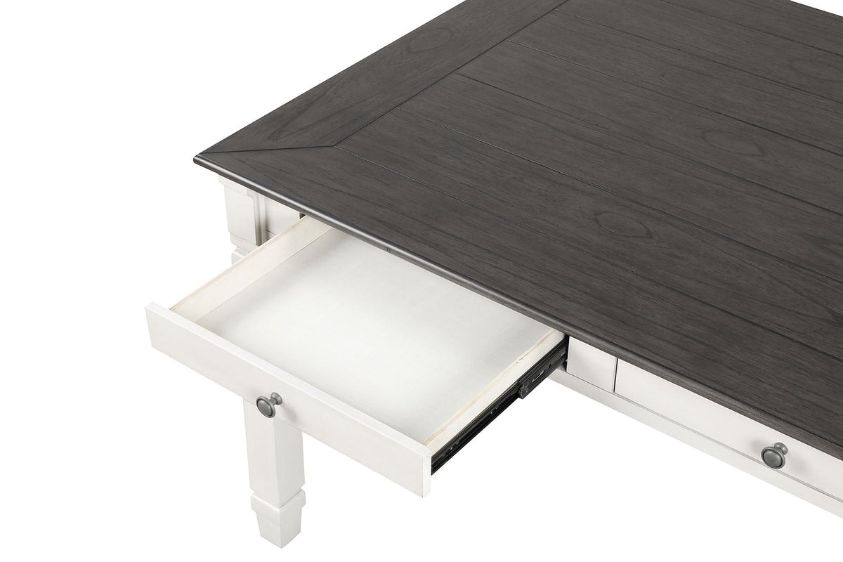 Pendola Rustic White Dining Table by Furniture of America at Eve Furniture