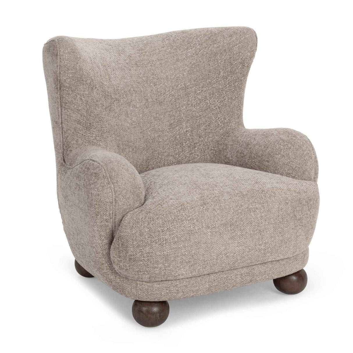 Penelope Mushroom Taupe Accent Chair by Classic Home at Eve Furniture