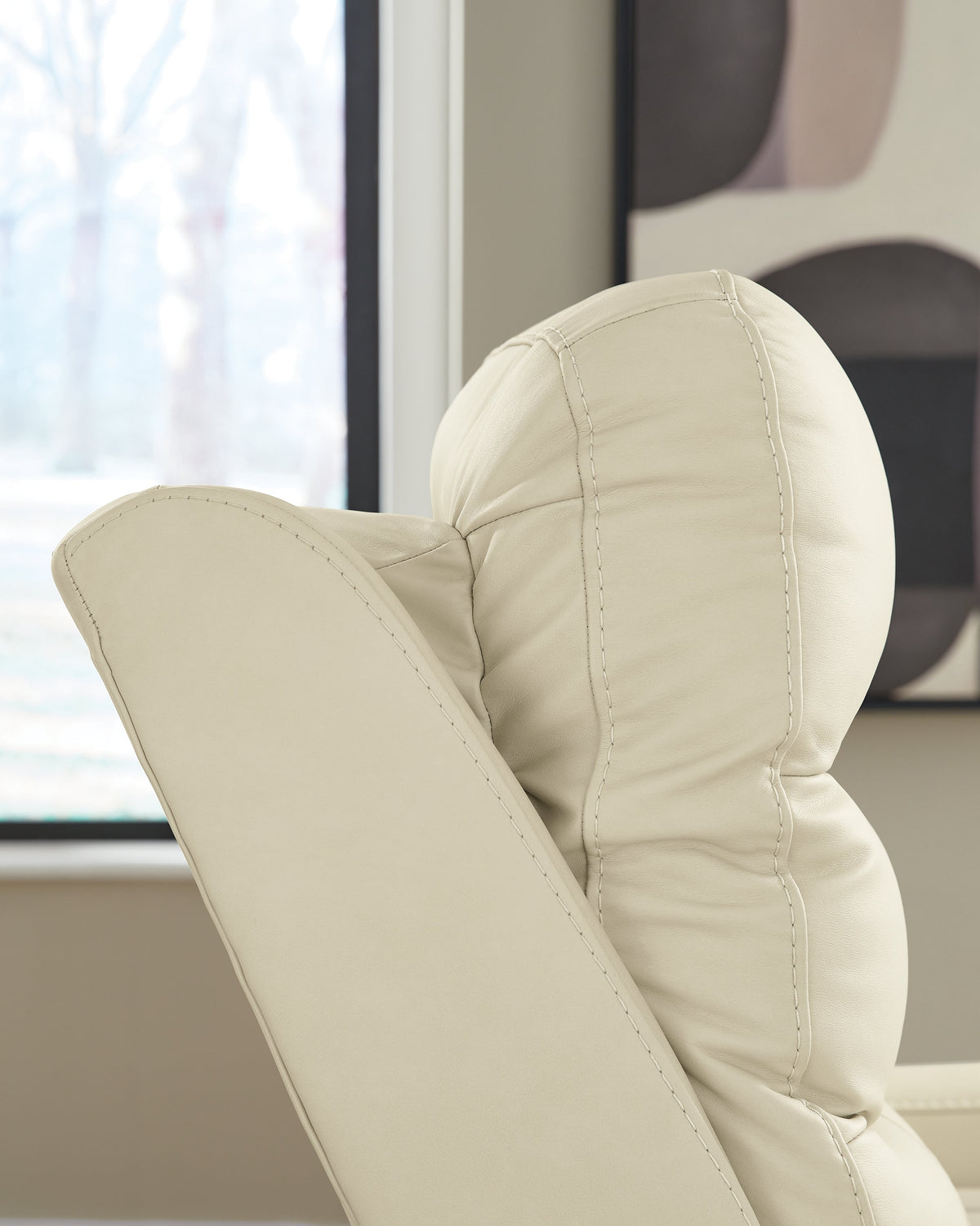 Pennacle Pier Canvas Power Recliner by Ashley at Eve Furniture