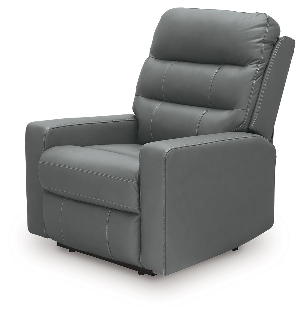 Pennacle Pier Tideon Power Recliner by Ashley at Eve Furniture
